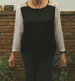 Blusa fina manga larga