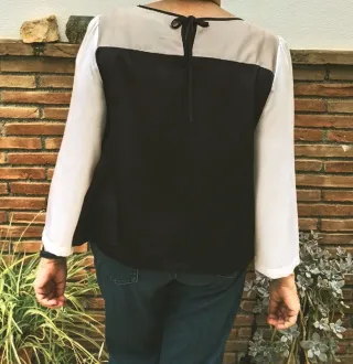 Blusa fina manga larga