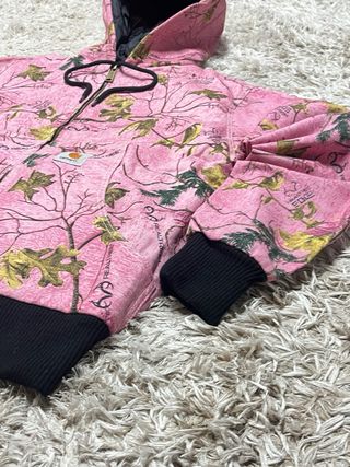 Hooded Zip Up Camo Jacket Carhartt x Realtree Pink