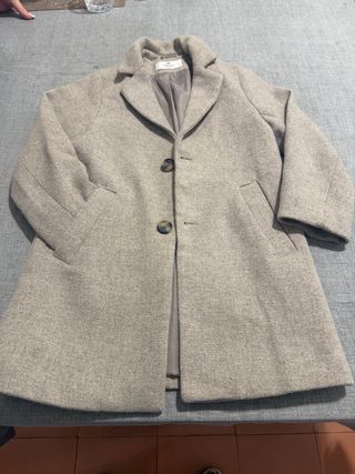 Abrigo de niña beige marca h & m