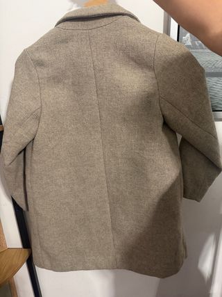 Abrigo de niña beige marca h & m