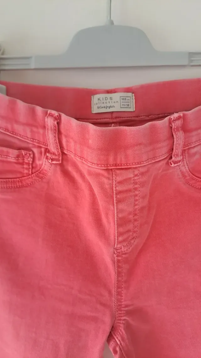 Pantalón vaquero niña coral talla 11-12