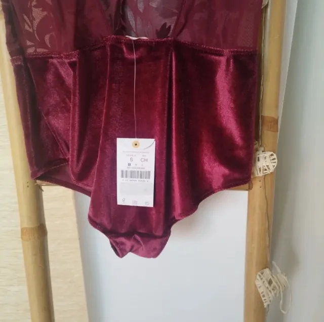 Body Oysho Transparente Terciopelo Talla S