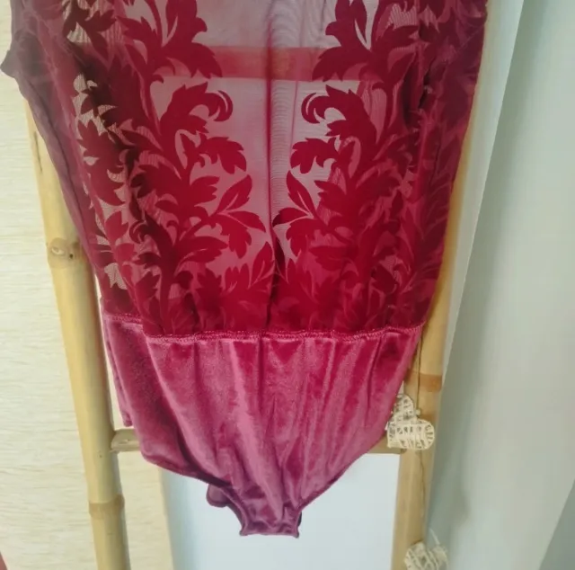 Body Oysho Transparente Terciopelo Talla S