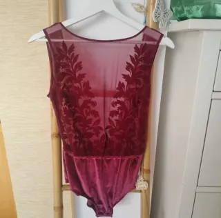 Body Oysho Transparente Terciopelo Talla S