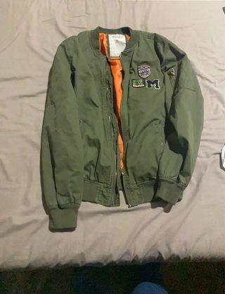 Cazadora Springfield Talla M Verde Naranja