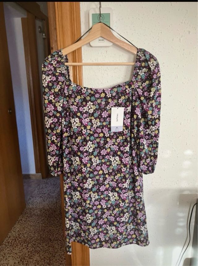 Vestido flores Lefties talla M