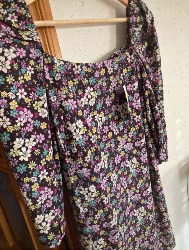 Vestido flores Lefties talla M