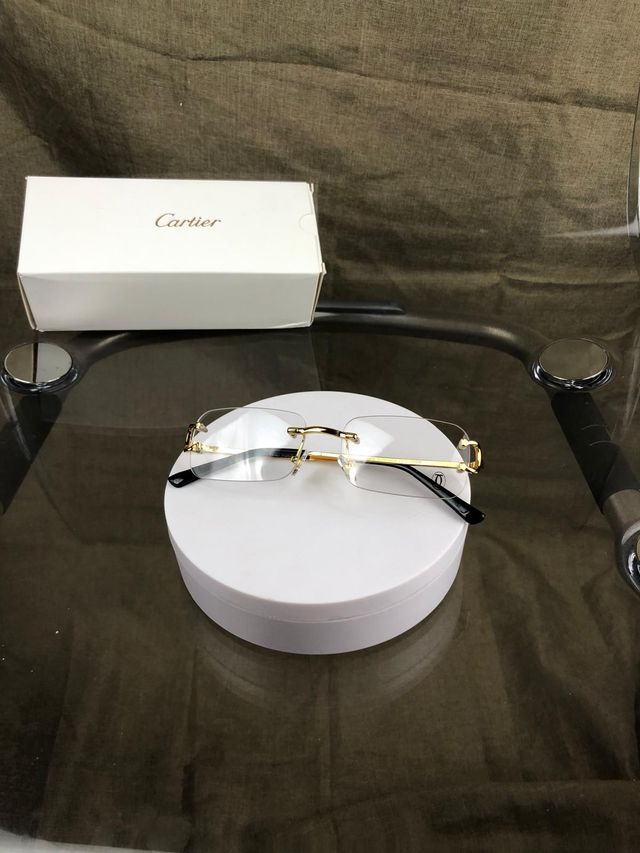 Gafas Cartier Doradas Sin Marco