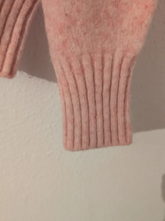 Jersey H&M cuello vuelto rosa pastel Talla S