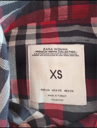 Camisa de cuadros Zara