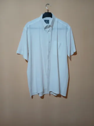 Camisa de caballero blanca