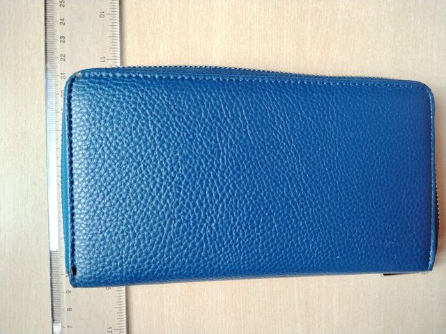 Cartera de mano George Rech azul con cremallera