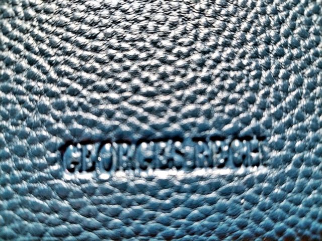 Cartera de mano George Rech azul con cremallera