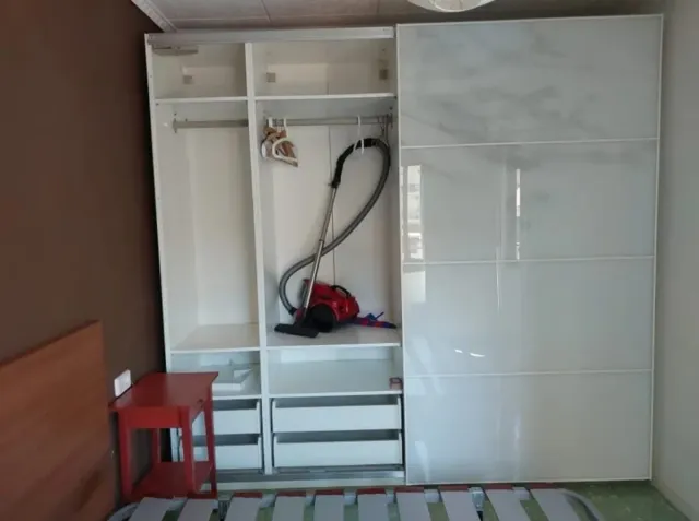 Paneles Armario Ikea Cristal/Mármol (6 uds)