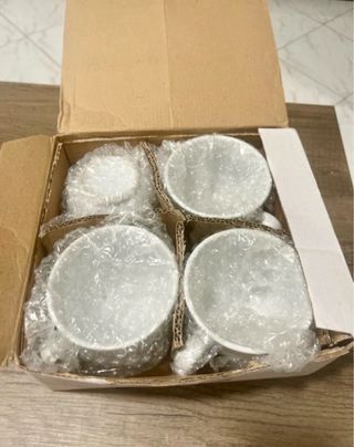 Set 4 tazze ceramica per the o latte