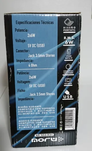 Altoparlanti Noru Multimedia Sound 2.0 PC/Netbook