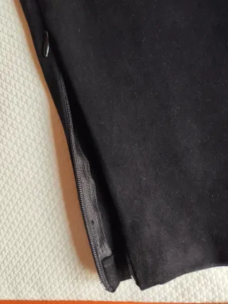 Pantalón Zara antelina negro