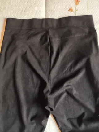 Pantalón Zara antelina negro
