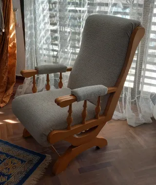 Mecedora butaca madera