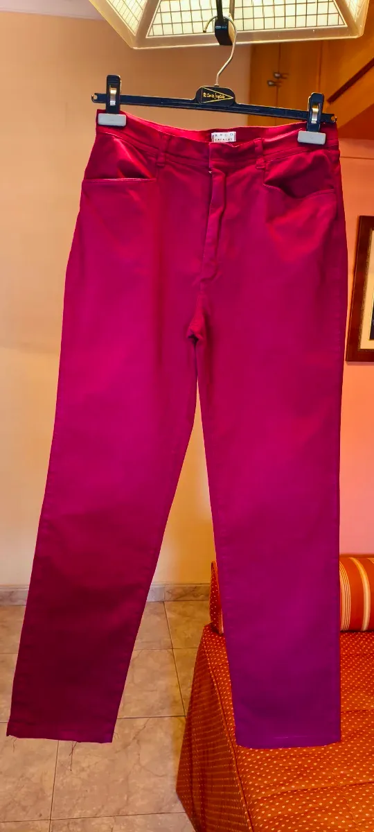 Pantalón loneta granate