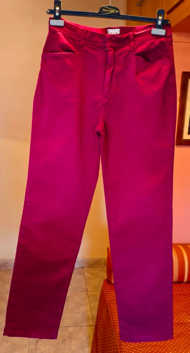 Pantalón loneta granate