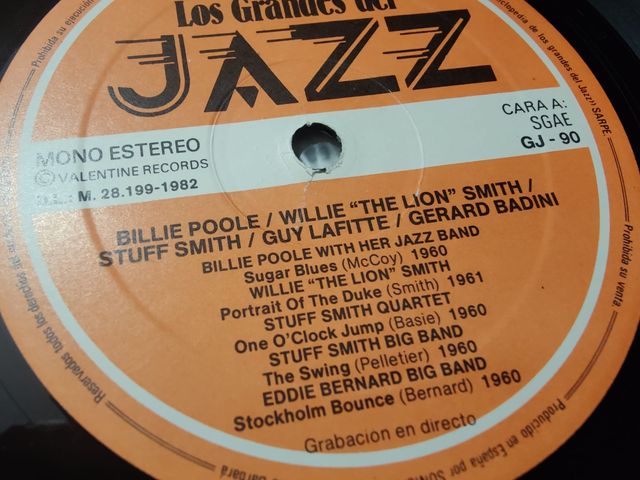 Vinilo Los Grandes del Jazz - Billie Poole