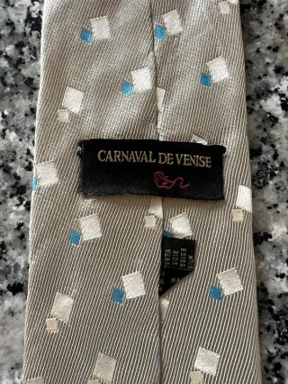 Corbata Carnaval de Venise 100% seda natural nueva