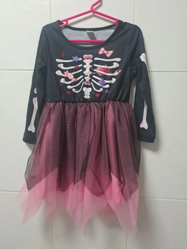 Disfraz Niña Esqueleto Talla 4 Años