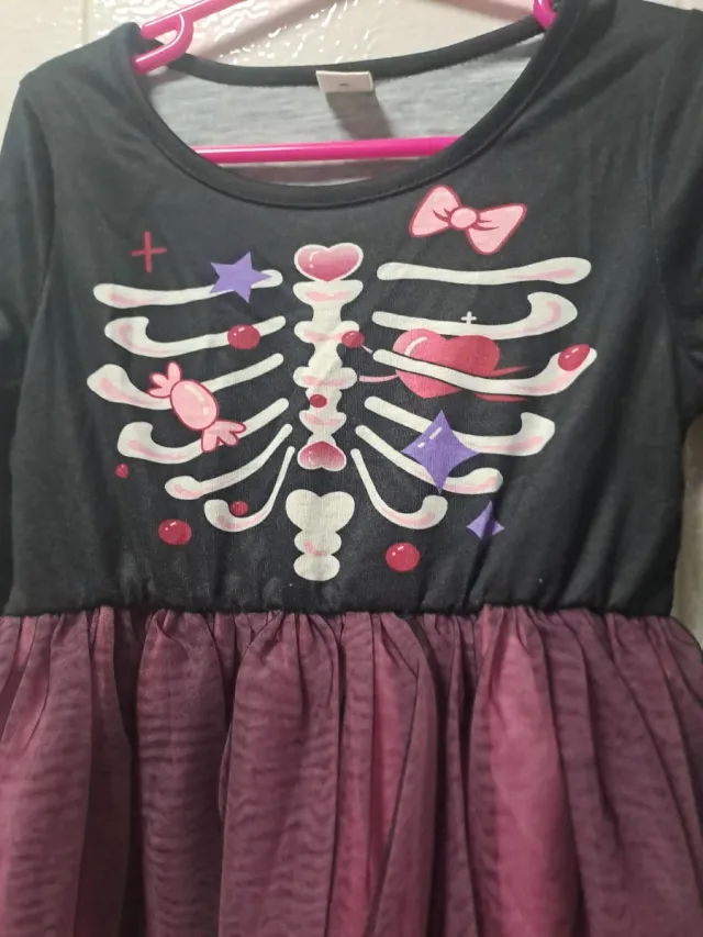 Disfraz Niña Esqueleto Talla 4 Años