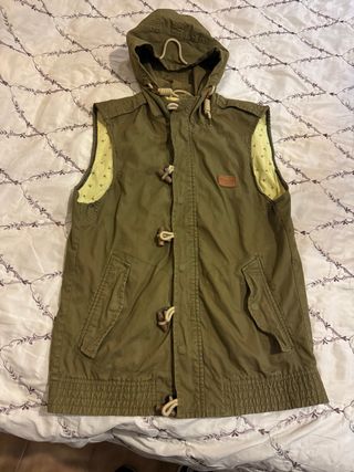 Gilet Pull&Bear Donna Verde Oliva Taglia L