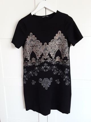 Vestido Zara Negro Talla S