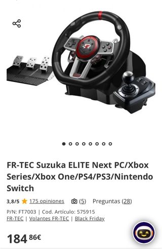 FRTEC - SUZUKA ELITE NEXT Volante de Carreras