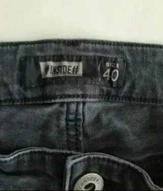 Pantalones Vaqueros Negros Desgastados