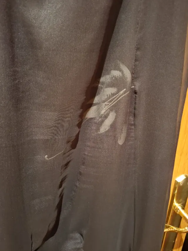 Vestido fiesta negro brillo talla 48