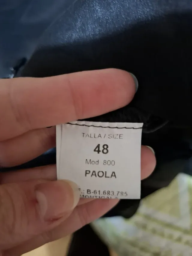 Vestido fiesta negro brillo talla 48