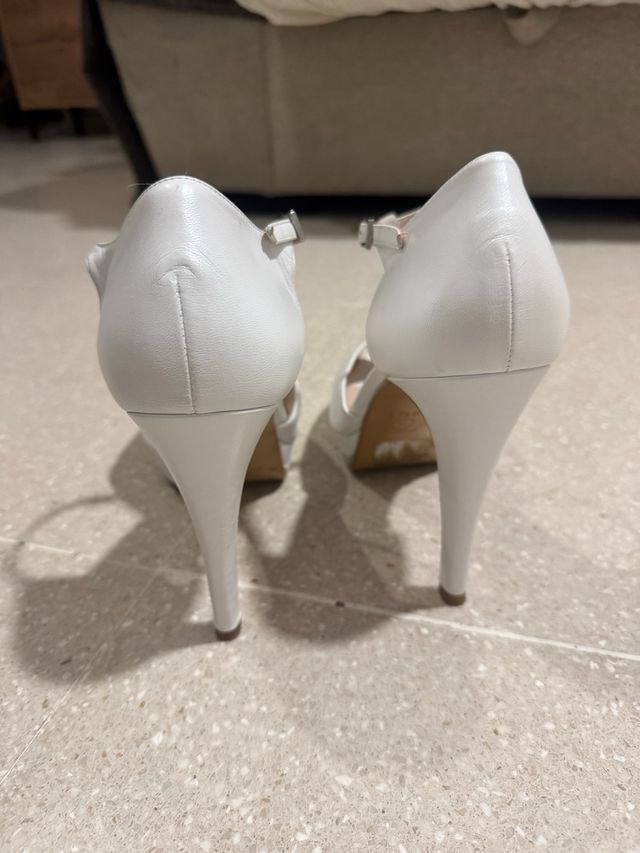 Tacones Novia Blancos con Brillantes