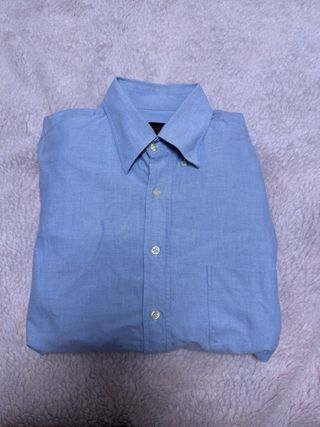 Camisa azul de manga larga mirto