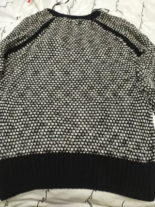 Jersey mujer estampado blanco y negro