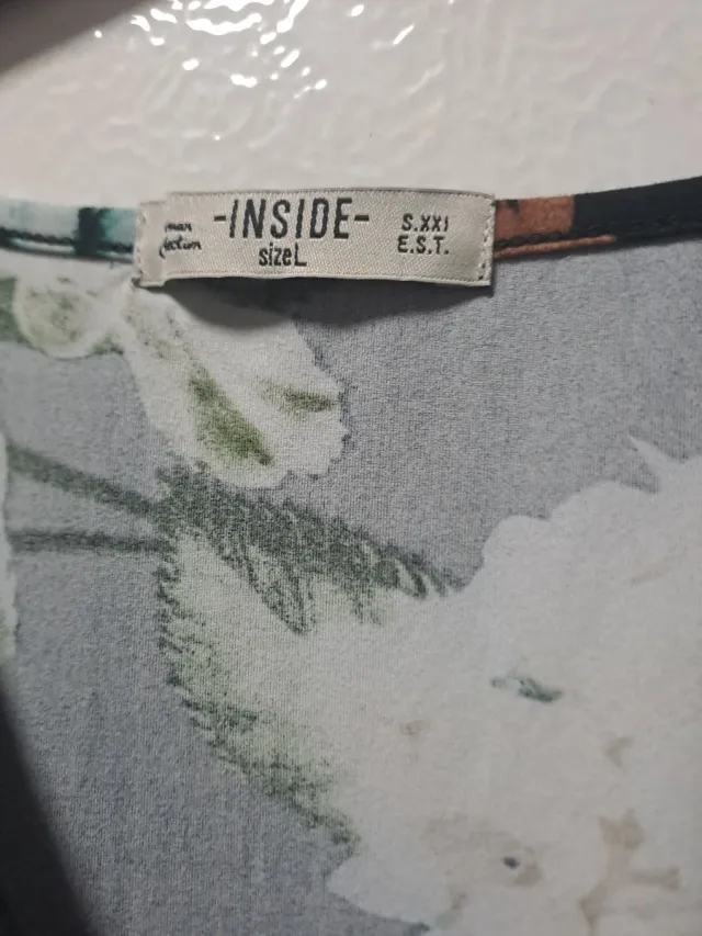 Vestido floral manga larga Inside Talla S