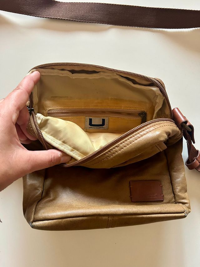 Bandolera Adolfo Dominguez Piel Marrón