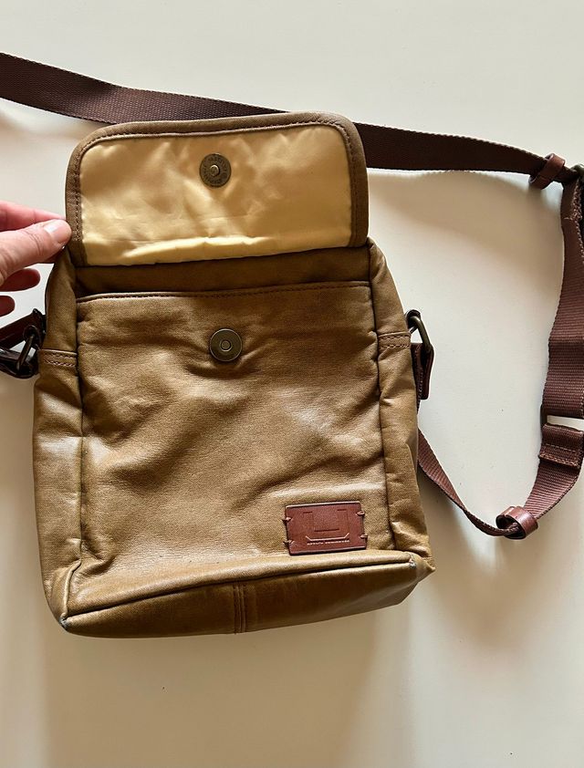 Bandolera Adolfo Dominguez Piel Marrón