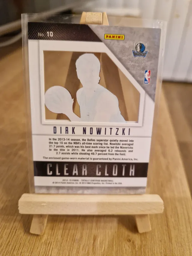 Carta Dirk Nowitzki Clear Cloth /299