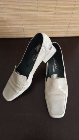 Zapatos Panache Piel Beige Talla 39