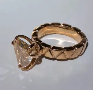 Anillo Moissanita y Plata