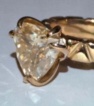 Anillo Moissanita y Plata