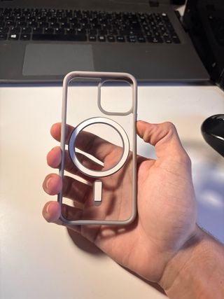 x2 Custodie iPhone 13 Mini Grigio e Nero MagSafe