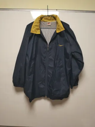 Cortavientos Vintage Nike Azul y Amarillo