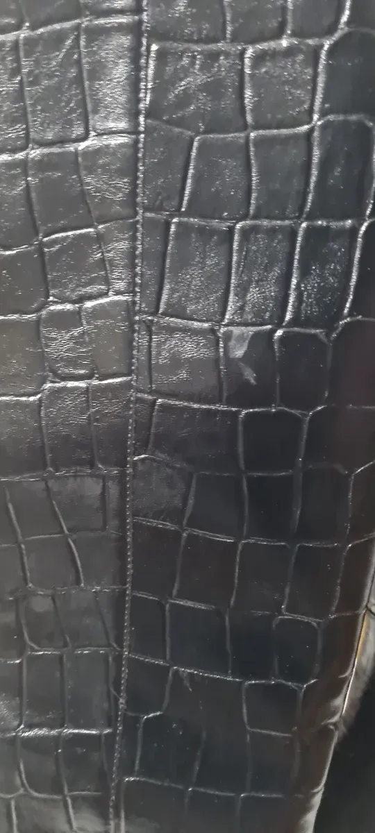 Botas altas negras tacón bajo