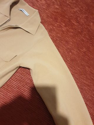 Buzo Zara Punto Mujer Talla M Beige mas bonito ser